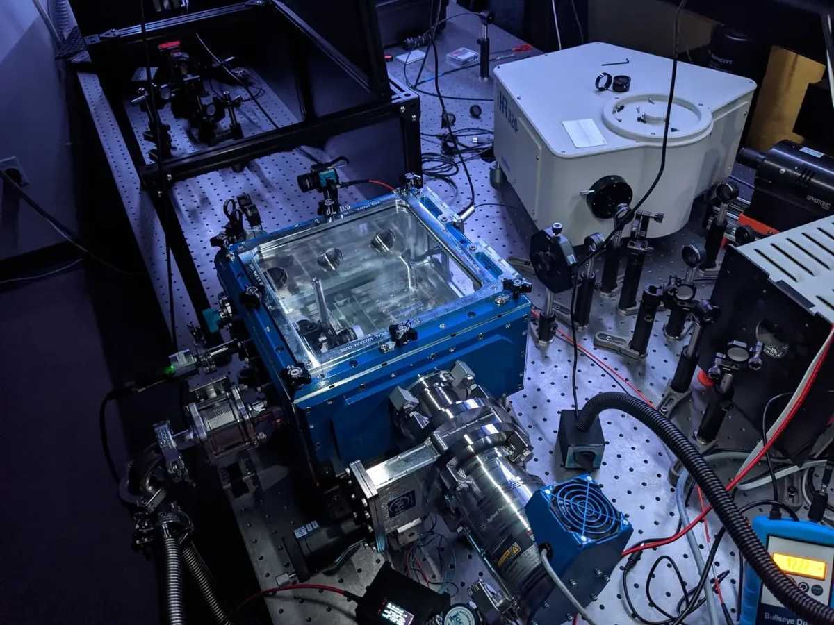 Laser ablation experimental setup